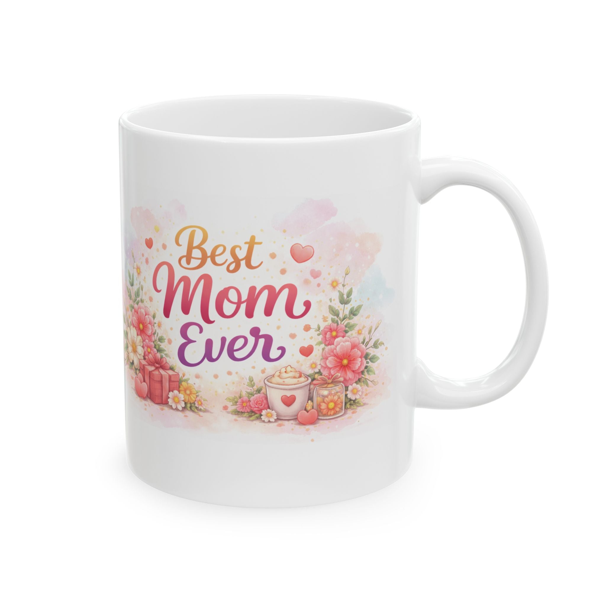 Best Mom Ever Floral Mug (11/15oz)