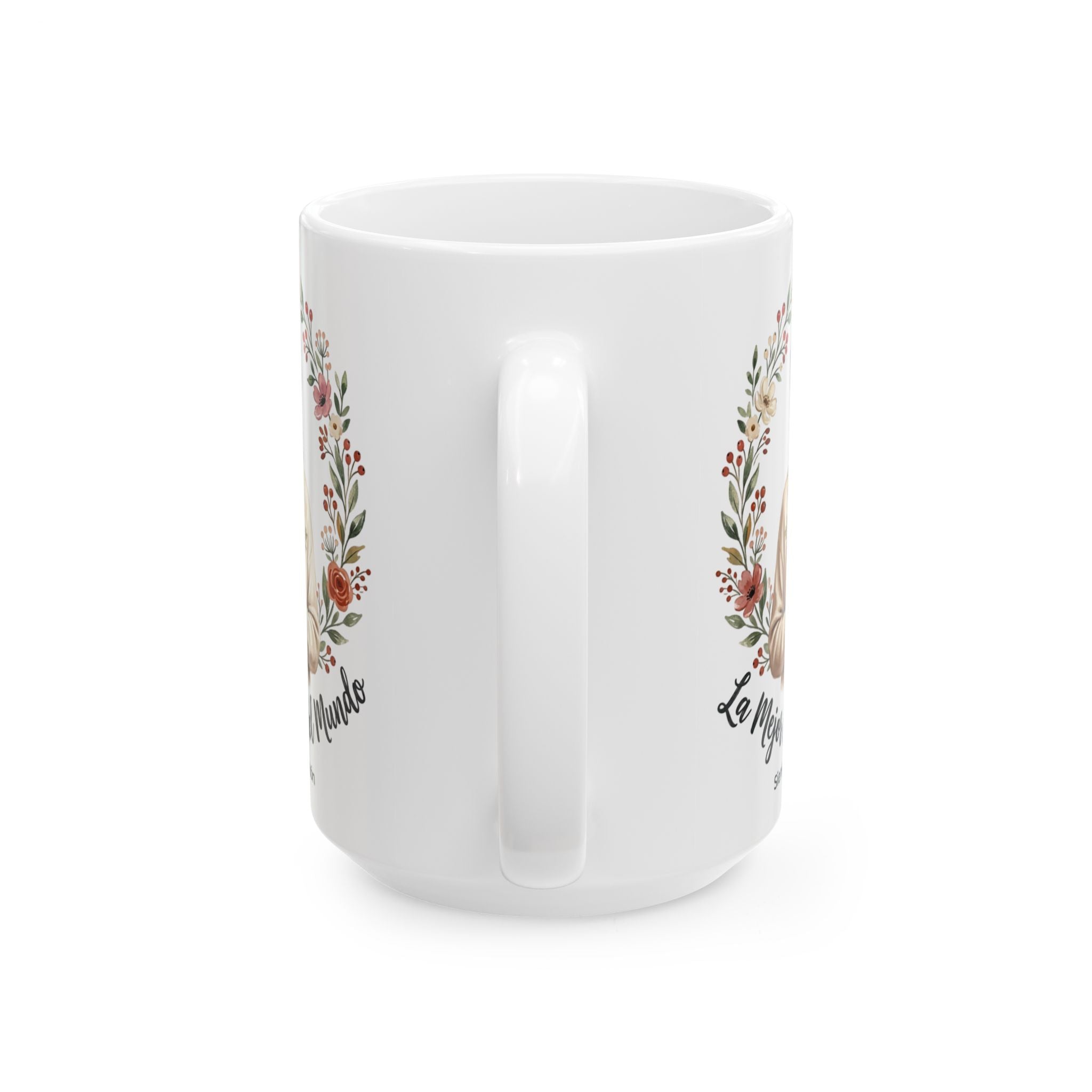 Ceramic Mug — “La Mejor Madre del Mundo” Floral Mother’s Day Coffee Mug (11oz, 15oz)