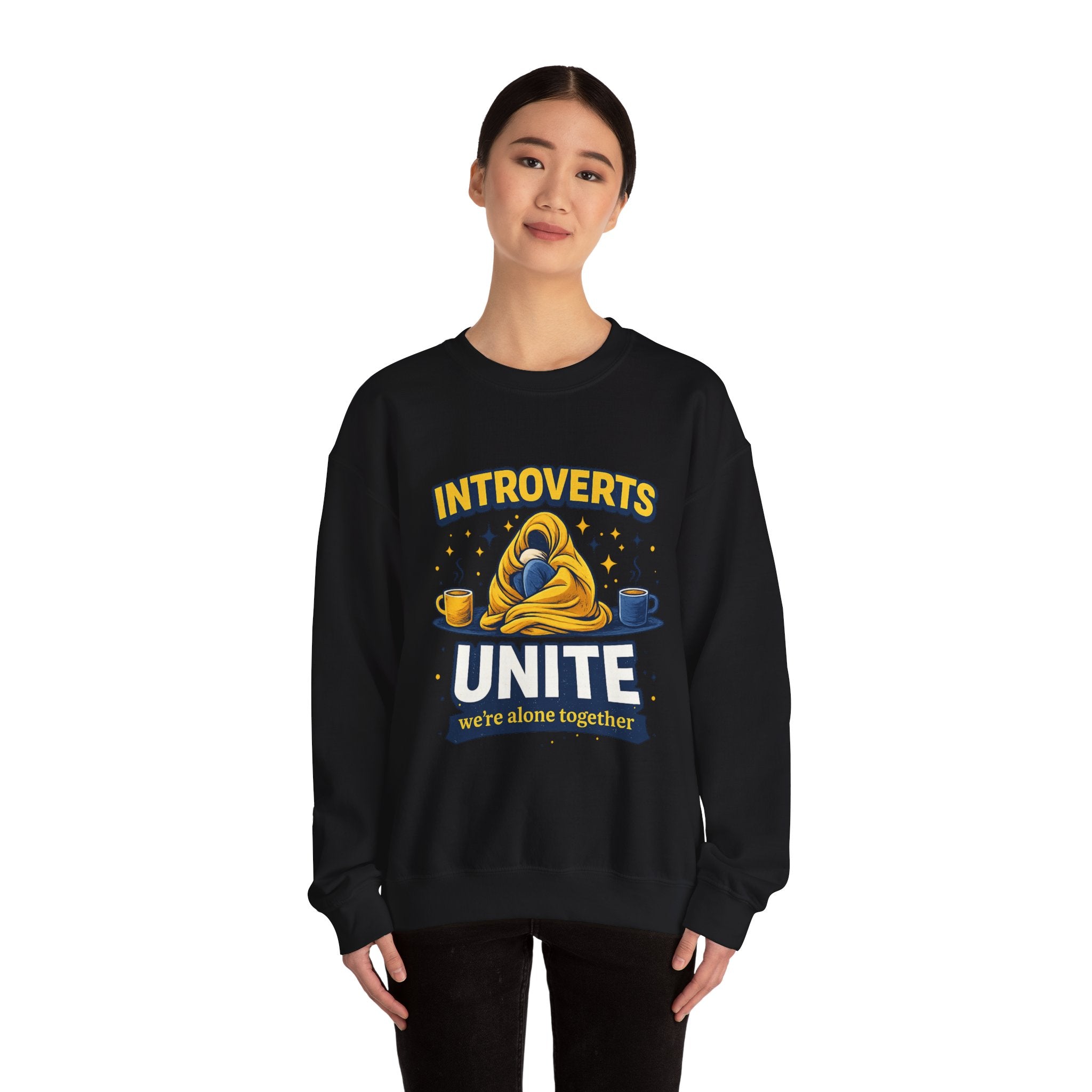 Introverts Unite Sweatshirt — "We're Alone Together" Cozy Crewneck
