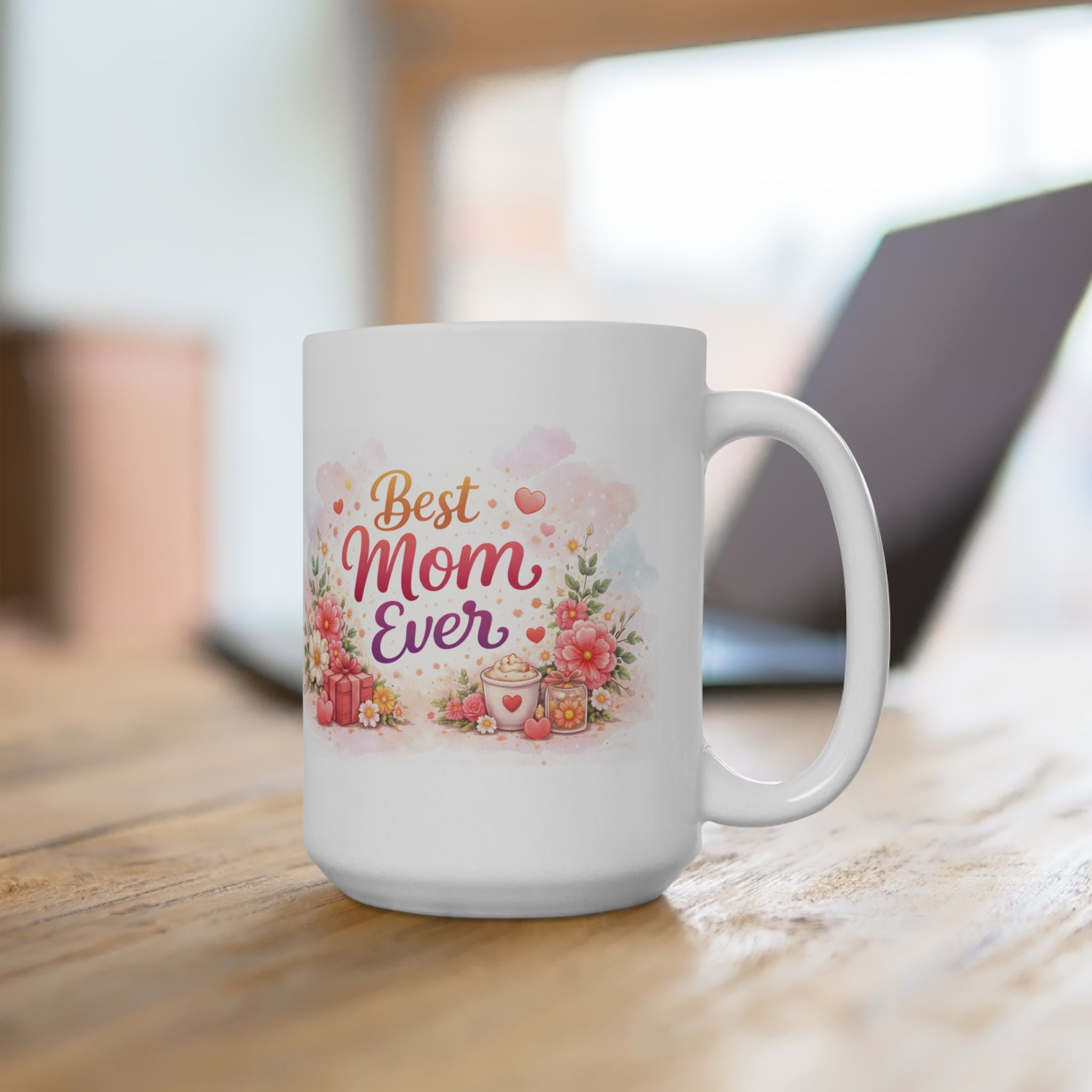 Best Mom Ever Floral Mug (11/15oz)