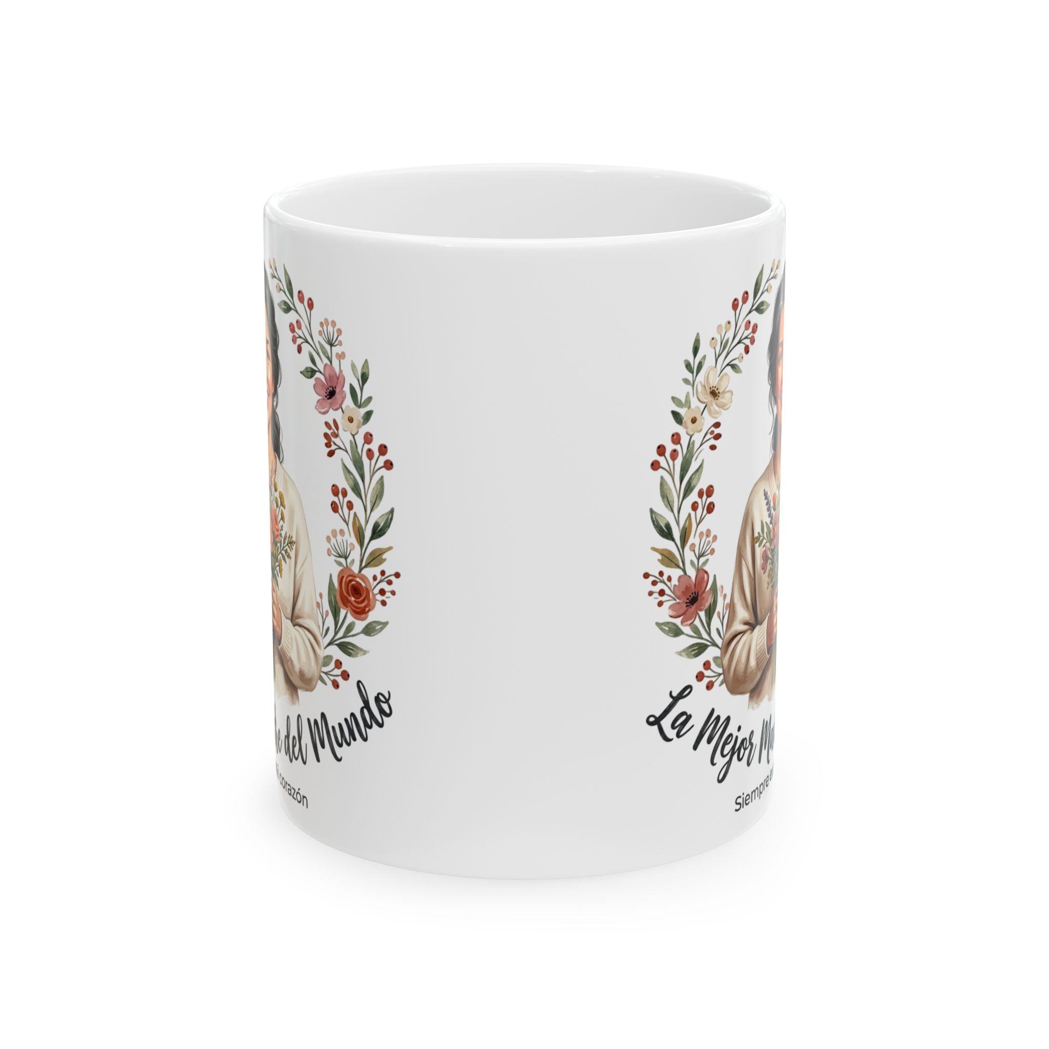 Ceramic Mug — “La Mejor Madre del Mundo” Floral Mother’s Day Coffee Mug (11oz, 15oz)