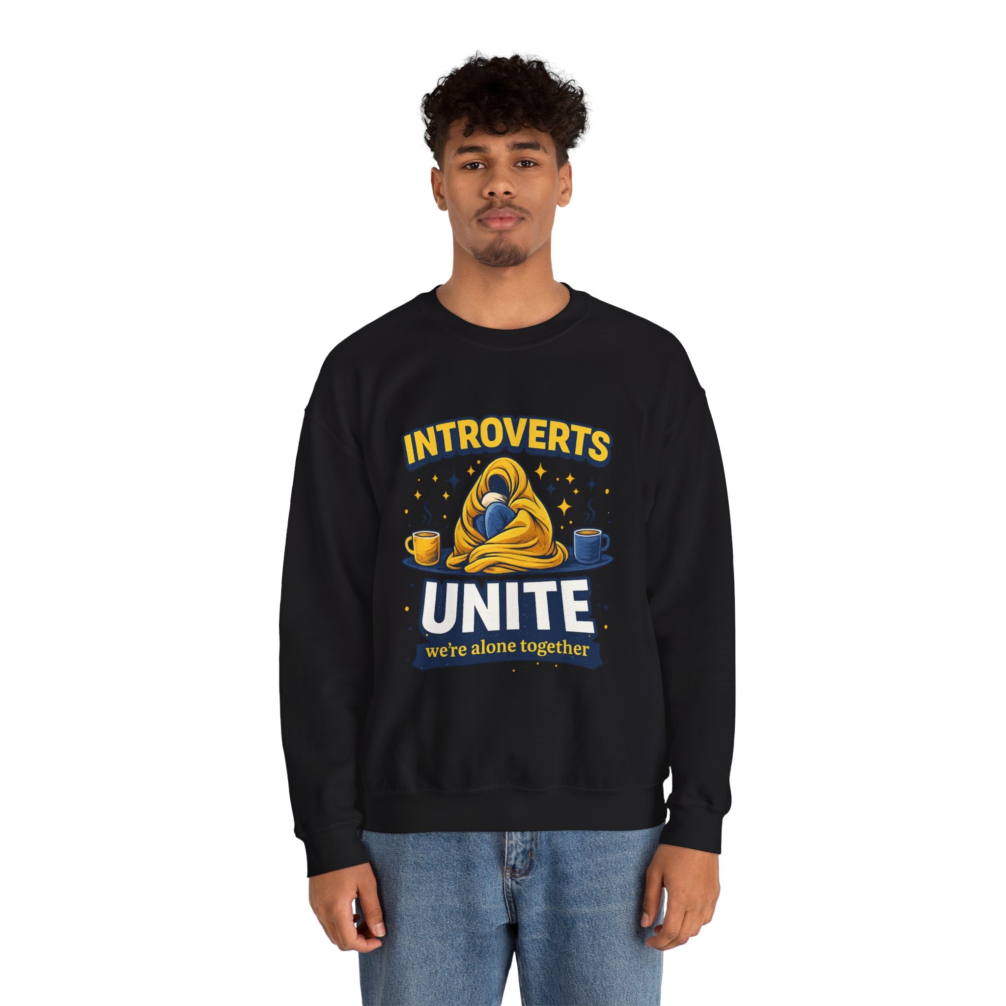 Introverts Unite Sweatshirt — "We're Alone Together" Cozy Crewneck