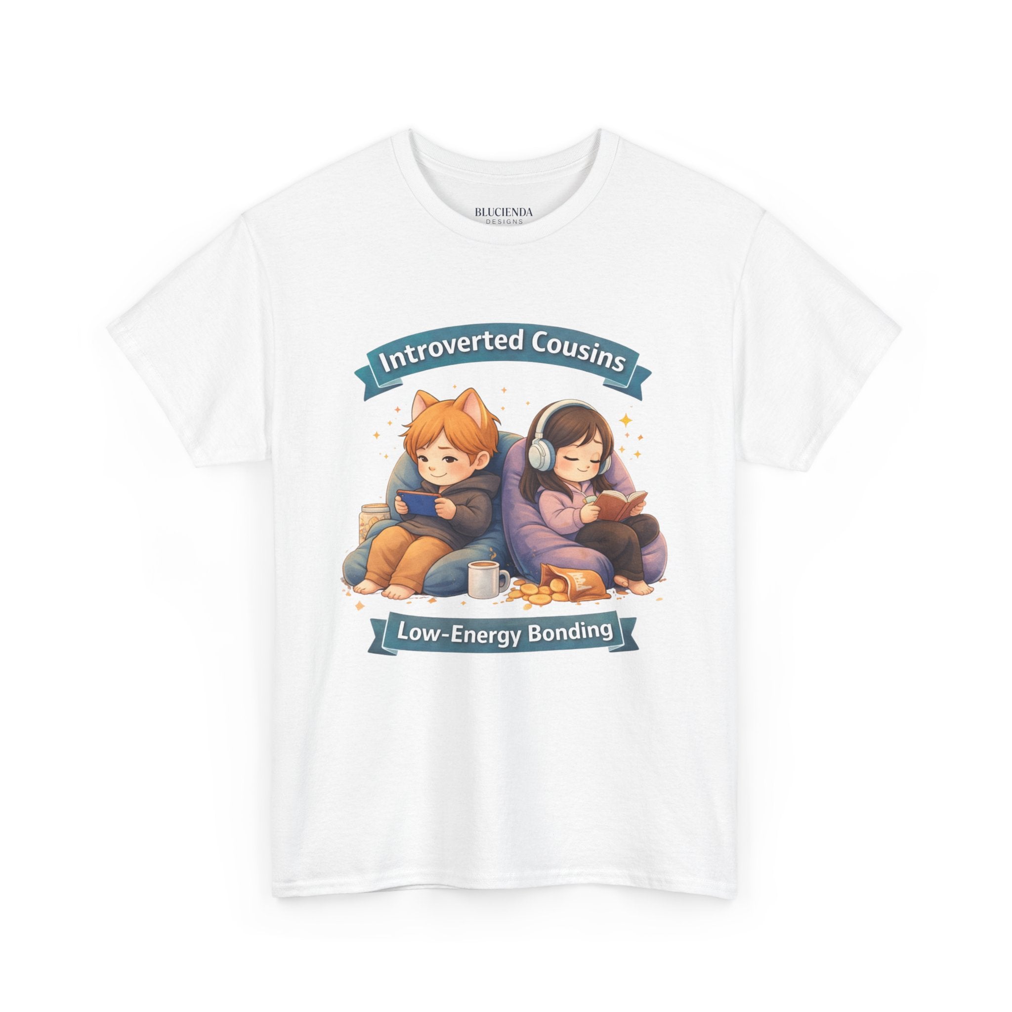 Introverted Cousins Tee — "Low‑Energy Bonding" Graphic T‑Shirt