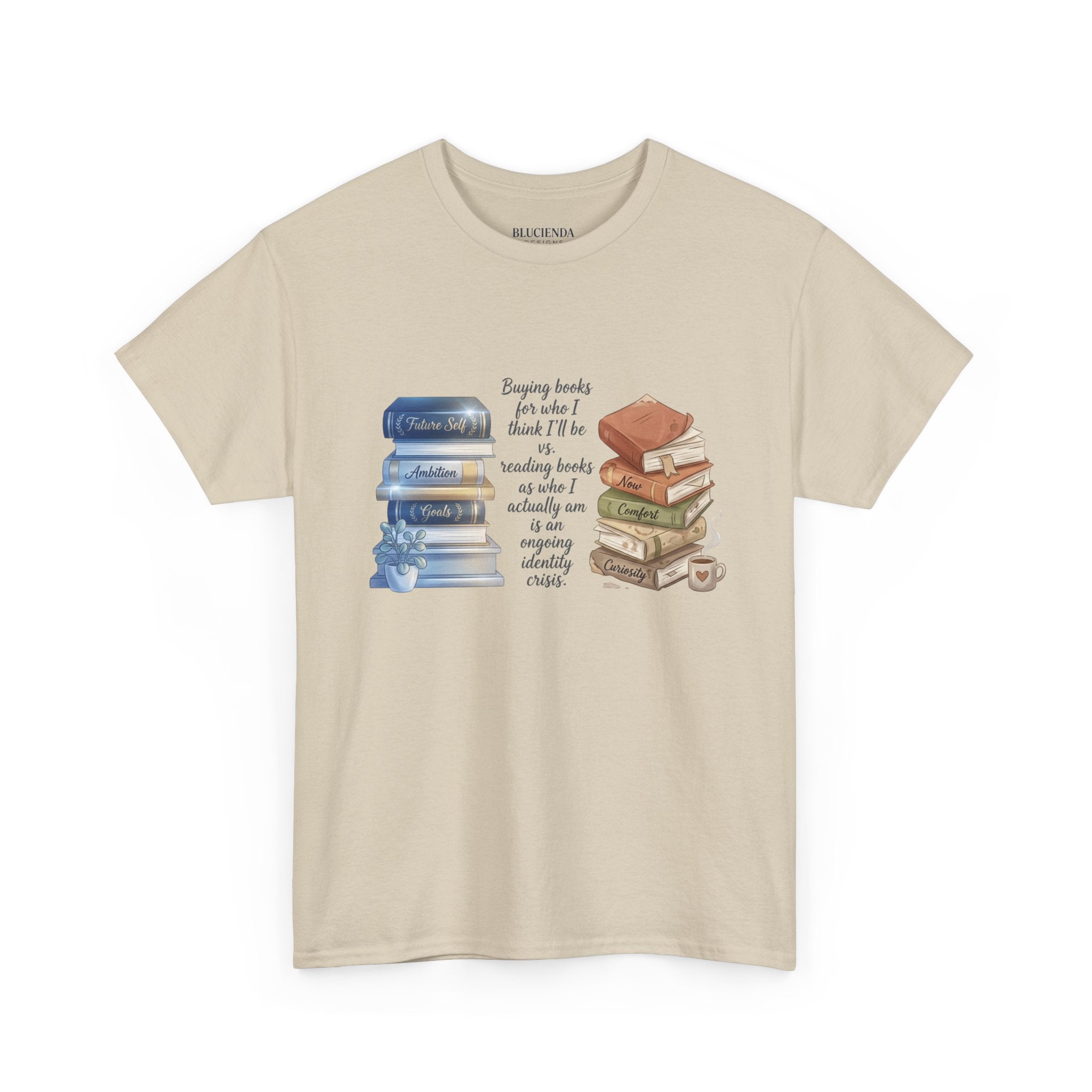 Book Lover T‑Shirt — "Buying books for when I feel like reading" Graphic Tee