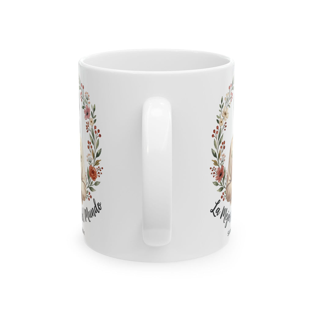 Ceramic Mug — “La Mejor Madre del Mundo” Floral Mother’s Day Coffee Mug (11oz, 15oz)