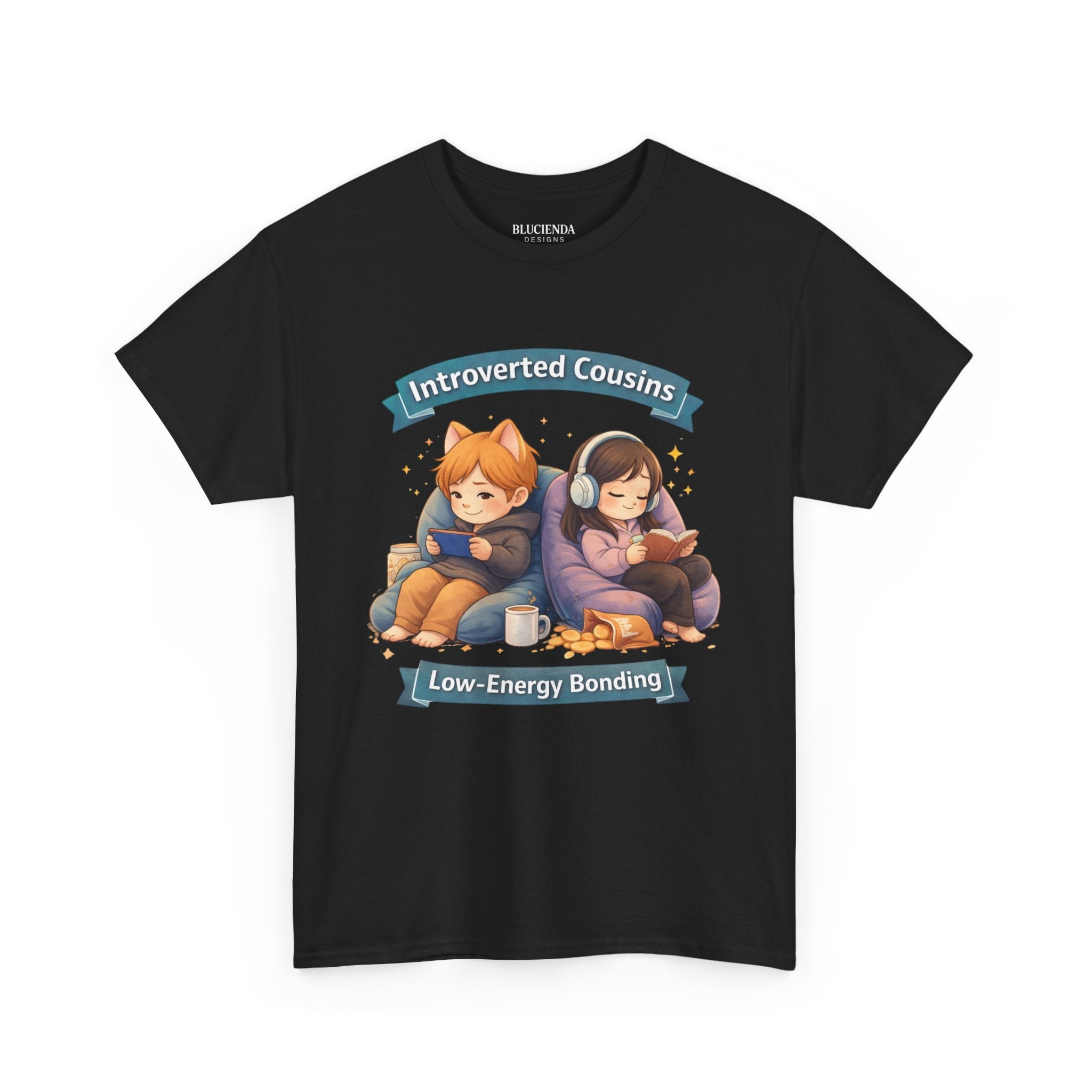 Introverted Cousins Tee — "Low‑Energy Bonding" Graphic T‑Shirt